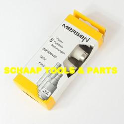 Zekeringen - stoppen Electric 25 ampère snel per 5 verpakt | 472225